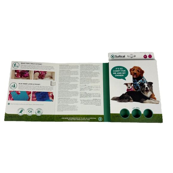 Suitical Happy Recovery NWOT Recovery Suit Dog Pink Camouflage Size S+ - Picture 7 of 8